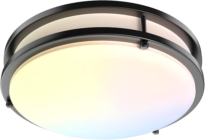 13 Inch LED Ceiling Light Fixture: 40W Flush Mount Ceiling Light 4000 Lumens by YogaretCeilingLight