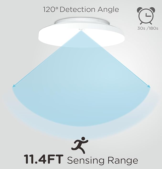 Motion Sensor Ceiling Light Indoor Wired, 9 Inch 18W, 5 CCT - Image 6