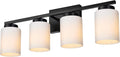 VINLUZ Bathroom Vanity Lights, 4-Light Classic Wall Sconce Lighting Fixtures by VINLUZ