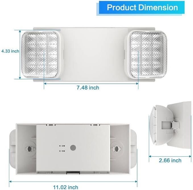 1 Pack LED Emergency Lights for Business, - Image 8