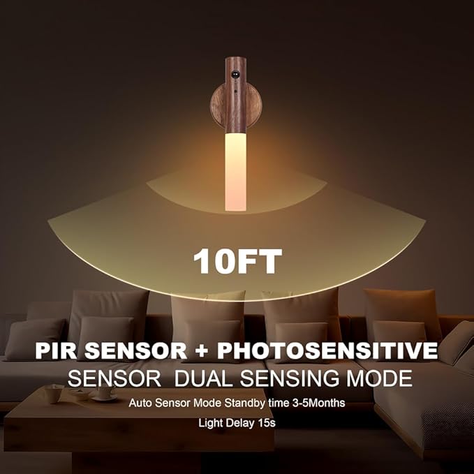 LANDGOO Motion Sensor Night Light RGB & Touch Control | USB-C Rechargeable - Image 8