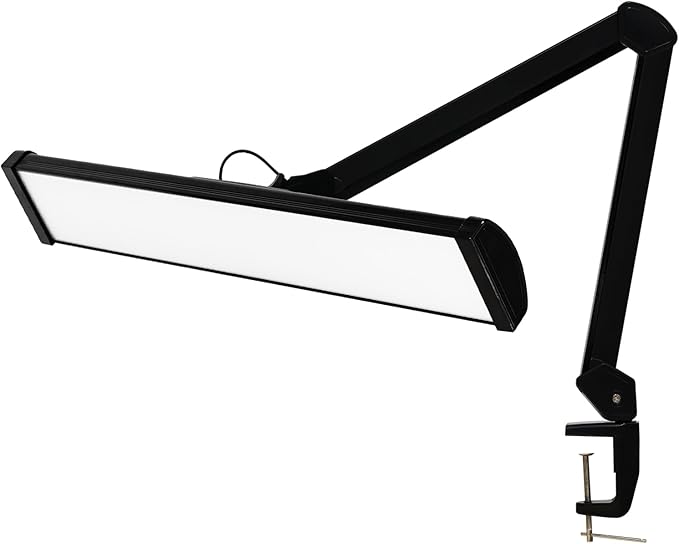 LED Architect Desk Lamp, 2300 Lumens, Metal Swing Arm, 5 Color Temperatures by bemelux