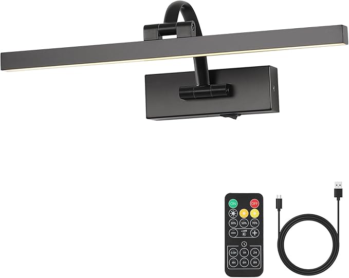 Wireless Picture Lights for Wall Battery Operated Art Lighting for Paintings by DESOOP
