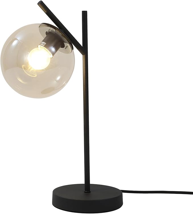 Mid Century Table Lamp Vintage Bedroom Desk Lamp Black Nightstand Lamp - Image 2