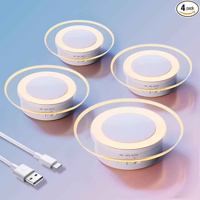 4 Pack Magnetic Motion Sensor Night Light by Artin-X