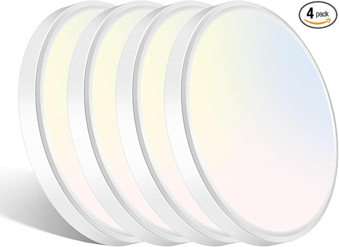 libtit 12 inch Flush Mount LED Ceiling Light Fixture, 3000K 4000K 6500K by Libtit