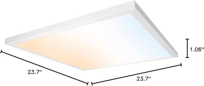 Ultralux 2x2 ft Surface Mount Ceiling Light Panel – Slim, Edge Lit, Flush Mount - Image 9