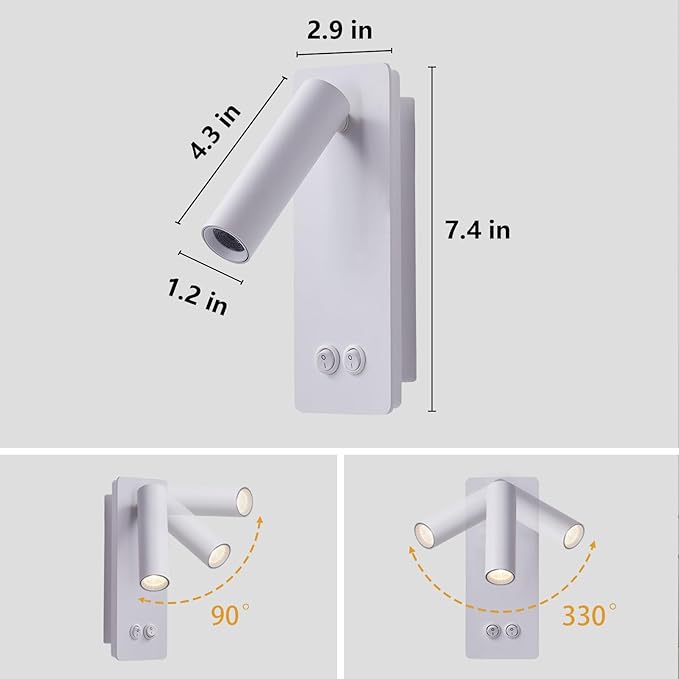 Dimmable Wall Lamps Wall Mounted Reading Lights - Image 4