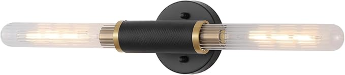 Modern Wall Sconces 24" Knurled Texture Cylinder Bathroom Vanity Lights Fixtures by BAODEN