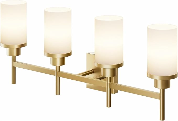 Wall Light Fixtures 4-Light Over Mirror, Wall Sconces by AONEON