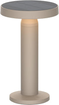 Round Solar Table Lamp – Portable LED Light by VerLuce