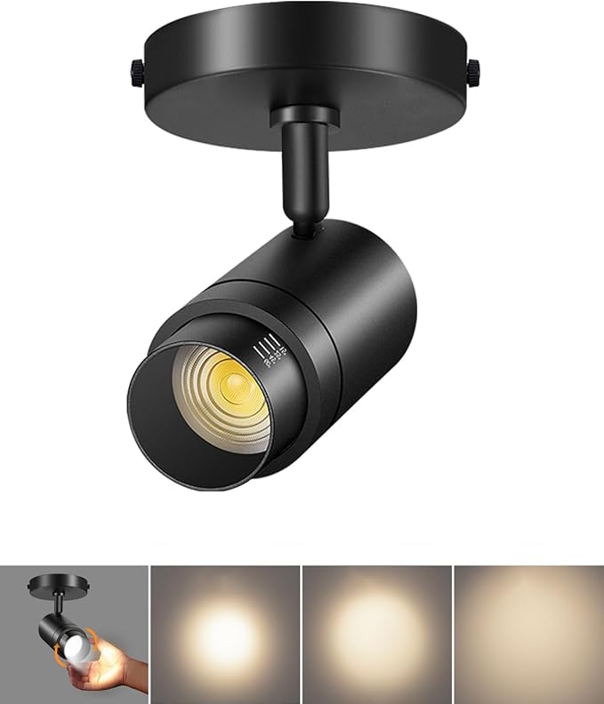 Zoomable LED Ceiling Spot Lights Indoor Adjustable Ceiling Spotlight Fixture by TuyuBEE
