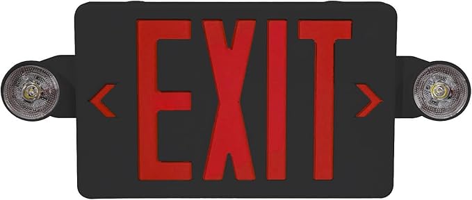 CM MZY Exit Sign with Emergency Lights, Exit Signs Light with Battery Backup by CMMZY
