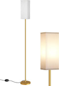 Floor Lamp, Pole with Foot Switch, Modern Standing Lamp Lampshade, Minimalist by GOEBLESON