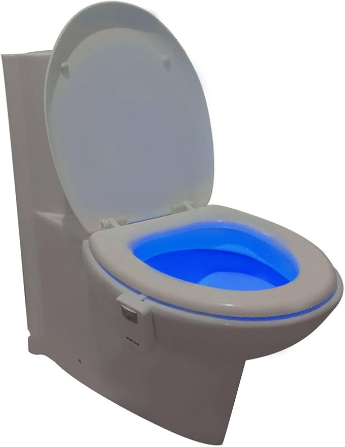 VINTAR 2 Packs 16 Color Motion Sensor LED Toilet Night Light, Toilet Bowl Lights - Image 5