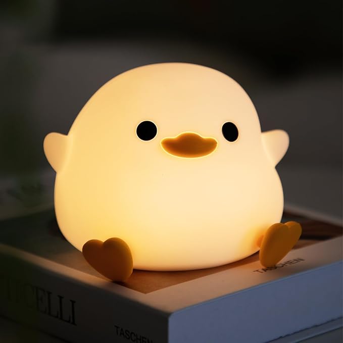 Cute Bean Duck Night Light, Squishy Bean Shape DoDo Duck Lamp, Bean Duck Night - Image 2