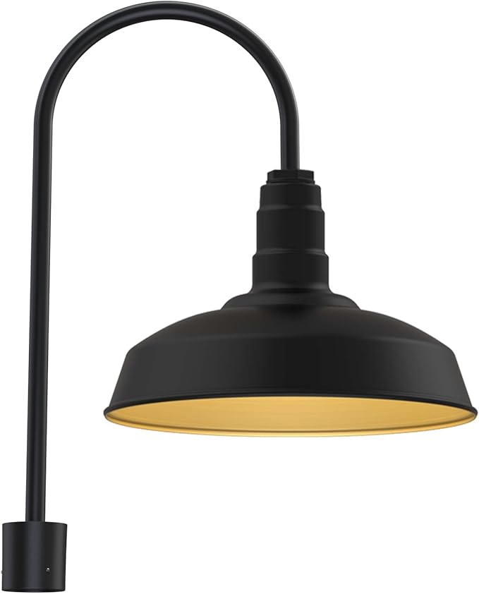 Steel Lighting Co. Gardena Barn Light | Outdoor Pole Top Mounted | 16" Dome | by SteelLightingCo