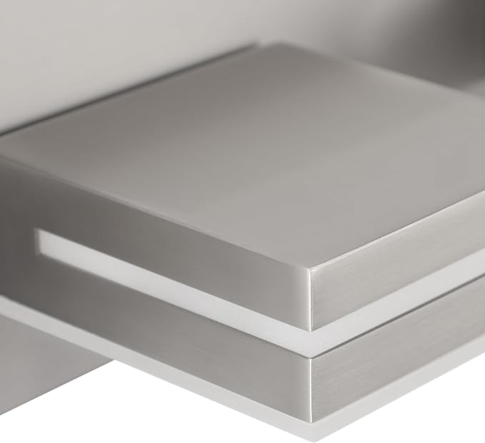 SineRise LED Modern Bathroom Vanity Light Fixtures, Brushed Nickel Modern - Image 3