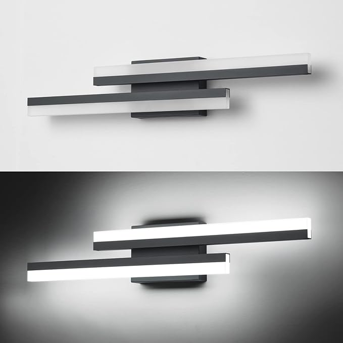 PRESDE 24 Inch LED Vanity Light Bar, Modern Black Bathroom Light Fixtures Over - Image 5