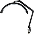 LED Half Moon Light with Desk Clamp, 30W Bright 288PCS LEDs, Metal Swing Arm by bemelux