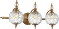 Brushed Gold Bathroom Vanity Light Fixture Vintage Style by Ditoon