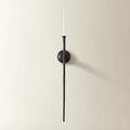 Z Gallerie One Piece Aspar Wall Sconce Long Candle Holder in Black Finish by ZGallerie