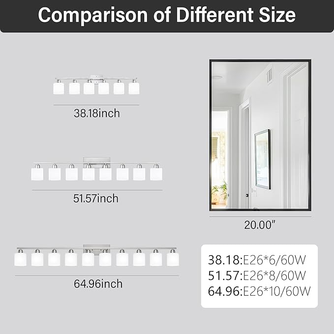 Brushed Nickel Light Fixture Bathroom - Image 5