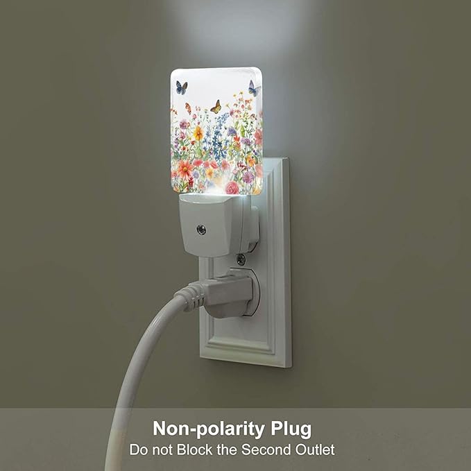 Led Night Light, Floral Plants Decorative Plug in Nightlights, - Image 4