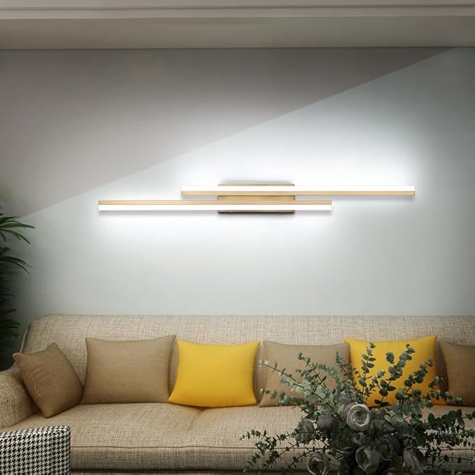PRESDE 48" LED Vanity Light Bar, Modern Brushed Gold Bathroom Light Fixtures - Image 2