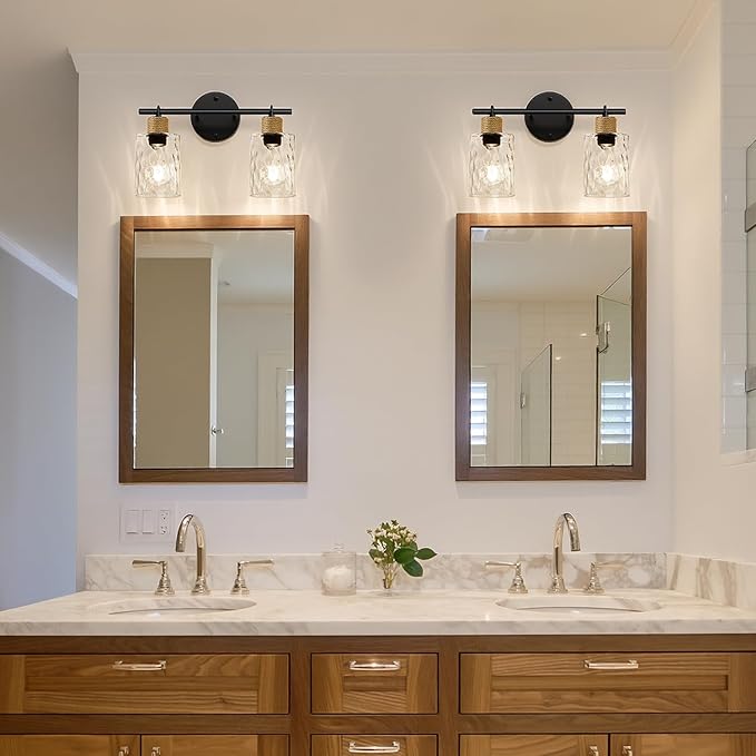 2025 Upgrade Bathroom Light Fixtures, 2-Light Coastal Vanity Lights - Image 6
