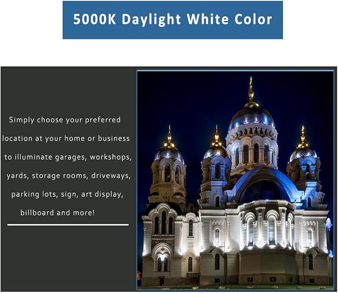 LED Wall Washer Lights-72W 5000K Daylight Wall Wash Lighting, IP65 Waterproof - Image 2