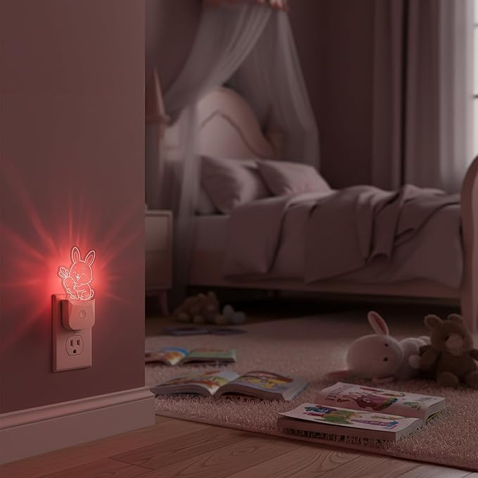 Cute Bunny Night Light, RGB LED Night Lamp - Image 7
