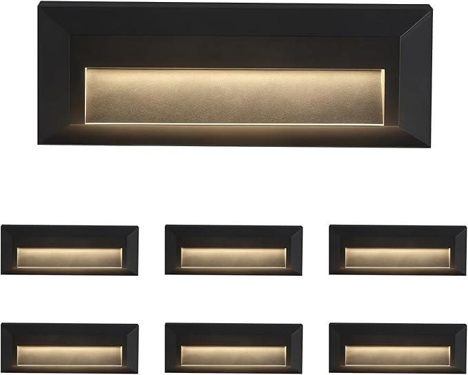 ZONK LED Outdoor Indoor Step Lights, Line Voltage 110-240V 2W Landscape Stair by PLASTICSTEPLIGHTSWALLLIGHTS