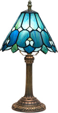Tiffany Lamp Bedside Table Lamp-Nightstand, Stained Glass Lamp by wecrejoniTiffanyStainedGlassTableLamp