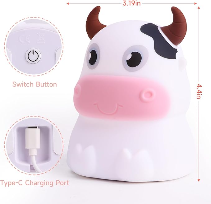 AVEKI Night Light for Kids, Portable Tap Control Rechargeable Nightlight Lamp - Image 9