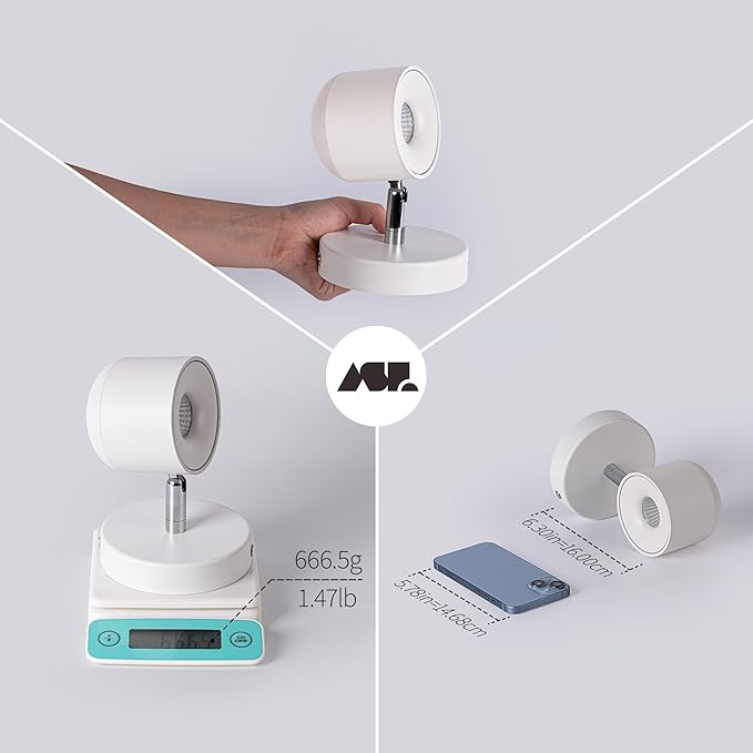 2 Packs Aisilan Modern Adjustable Wall Sconce LED Fixture Warm White Ceiling - Image 7