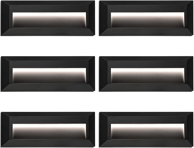 ZONK LED Step Stair Lights 110V-240V, 2W Line Voltage Outdoor Indoor by PLASTICSTEPLIGHTSWALLLIGHTS