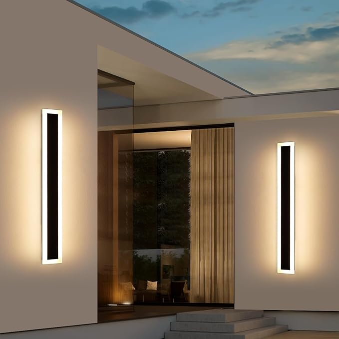 Upgrade Widened 2 Pack Modern Outdoor Wall Light Fixtures, 39.3inch Dimmable - Image 8