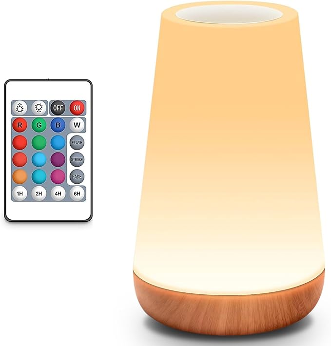 Touch Night Light for Kids: Dimmable LED Nursery Lamp for Baby by AMEXI