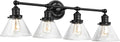 Design House Augustin Vanity Light, Seeded Glass Warm Glow, Up/Down Glow by DesignHouse
