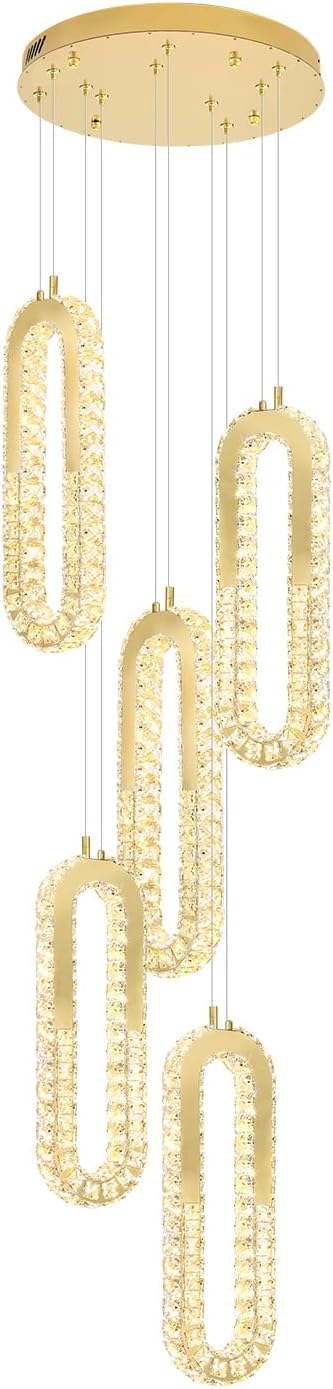 5-Lights Modern Crystal Chandelier - Image 9
