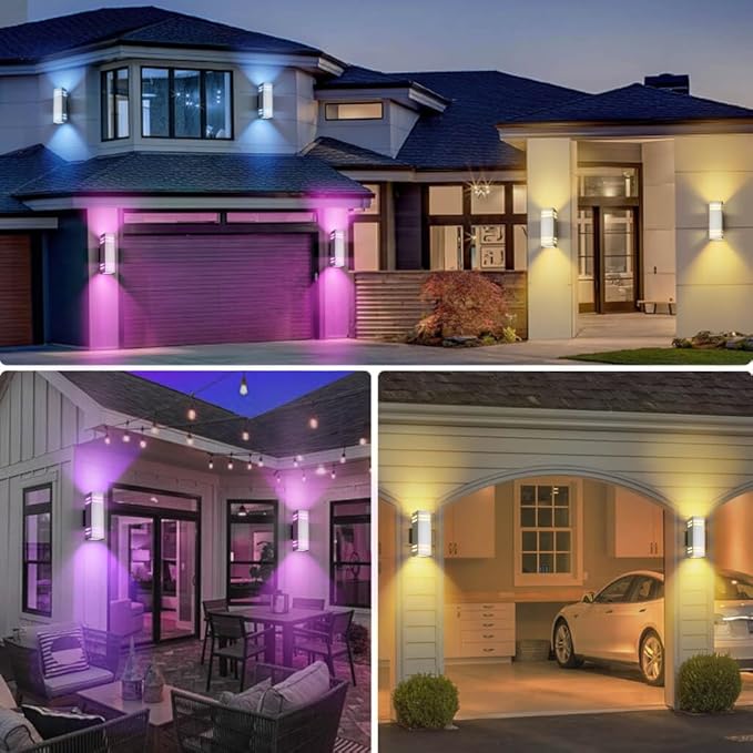 SHIMR Smart Outdoor Wall Light, RGBCW Color Changing WiFi & Bluetooth LED Sconce - Image 7
