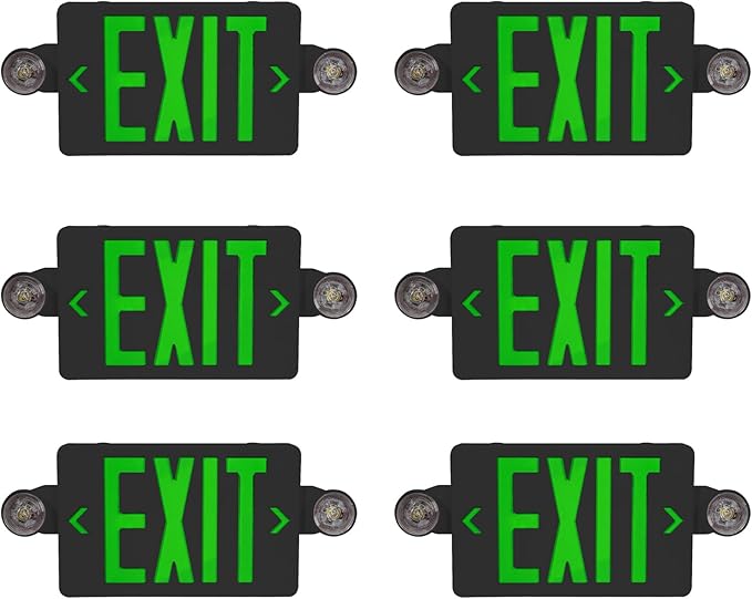 CM MZY Exit Sign with Emergency Lights, Exit Signs Light with Battery Backup by CMMZY