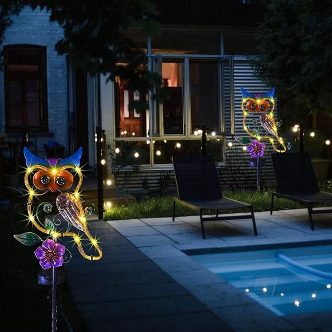 Owl Decorative Solar Light Garden Decor Landscape Path Lights - Image 4