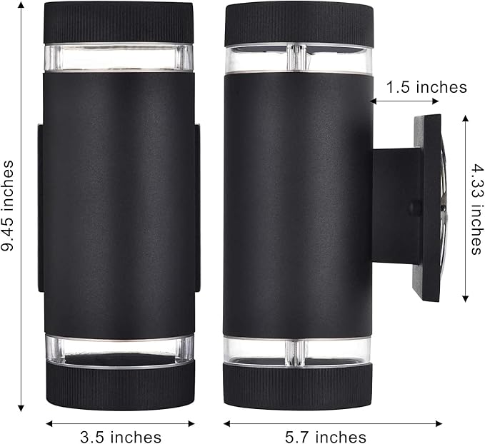 Outdoor Wall Sconce Exterior Lighting Fixture - Image 2