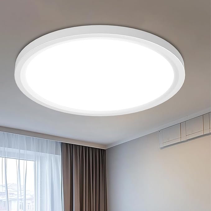 libtit 16Inch Flush Mount LED Ceiling Light Fixture, 3000K 4000K 6500K by Libtit