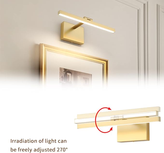 Joosenhouse Hard Wired Picture Light Gold Modern Picture Lights - Image 4
