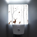 Night Light Plug-in Dusk to Dawn Smart Sensor White Led Nightlight by Caifujiqi