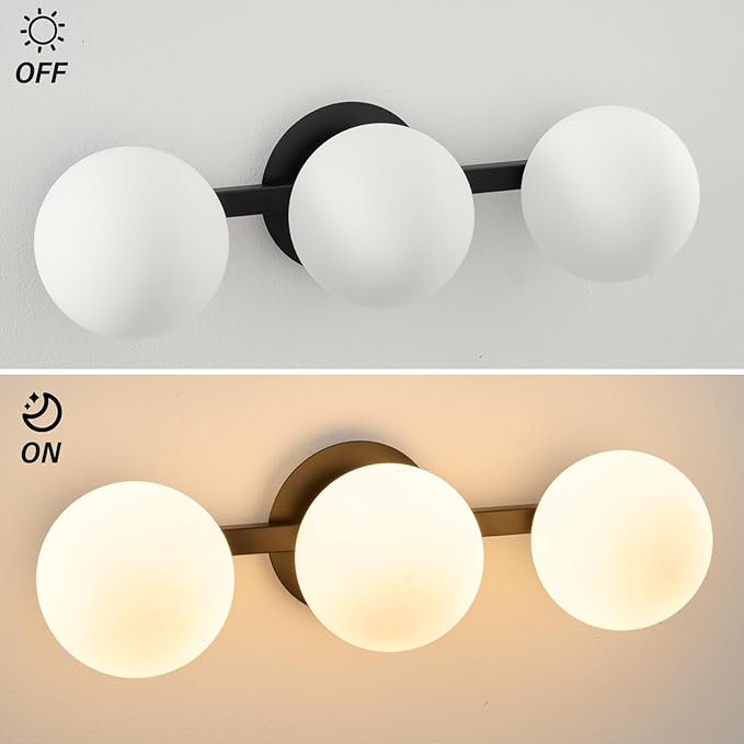 Bathroom Vanity Mirror Light Fixtures: 3 Lights Bath Wall Sconce Lighting - Image 4