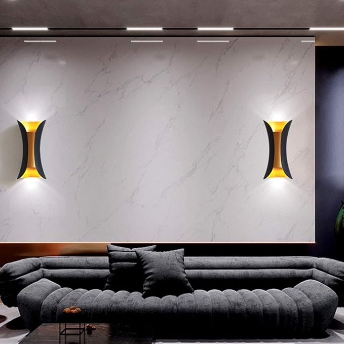 RUNNUP Modern Metal Curl Wall Sconces Indoor Lights Decorative Lamps Night Light - Image 6